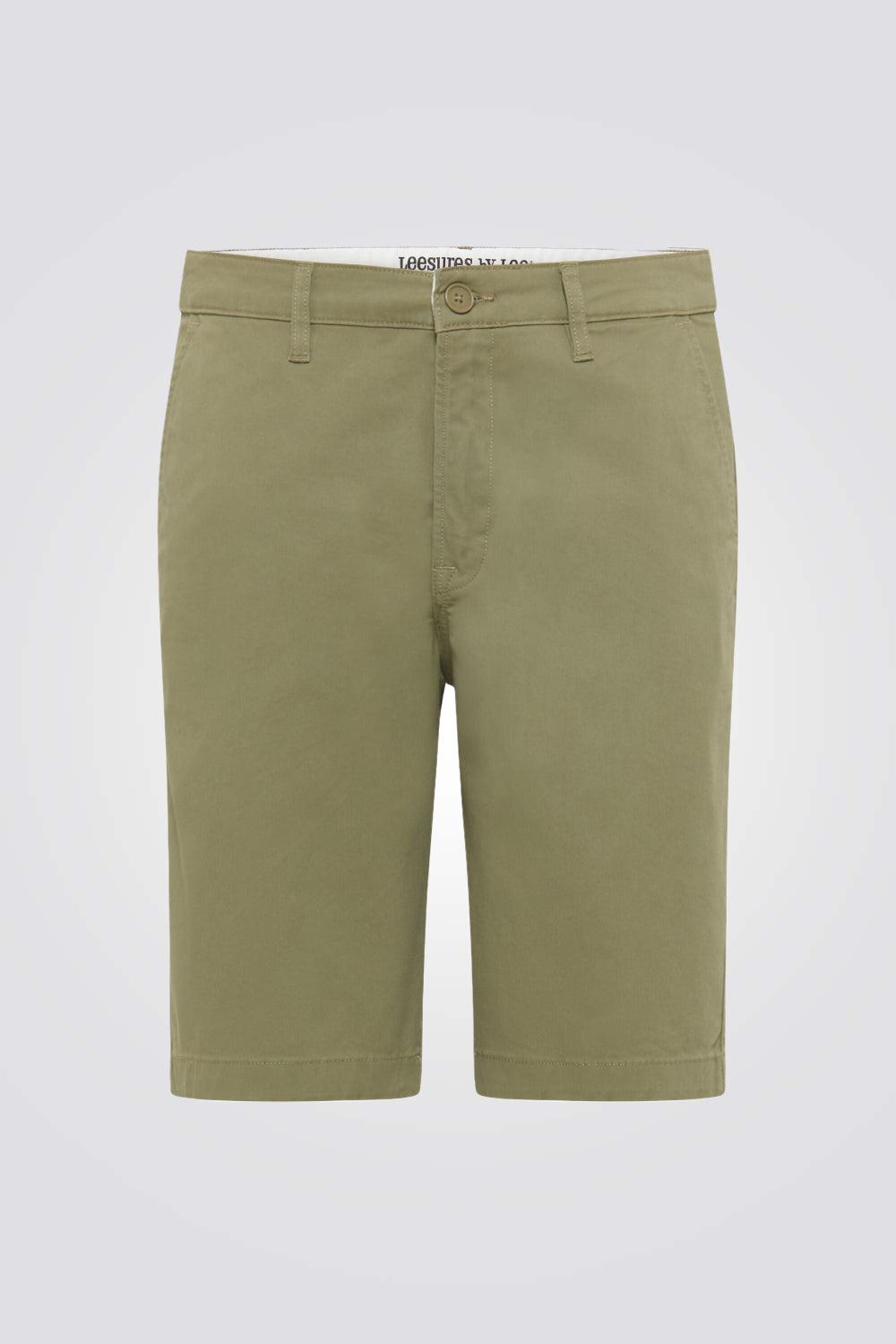 LEE - מכנסי ברמודה בצבע ירוק זית - MASHBIR//365