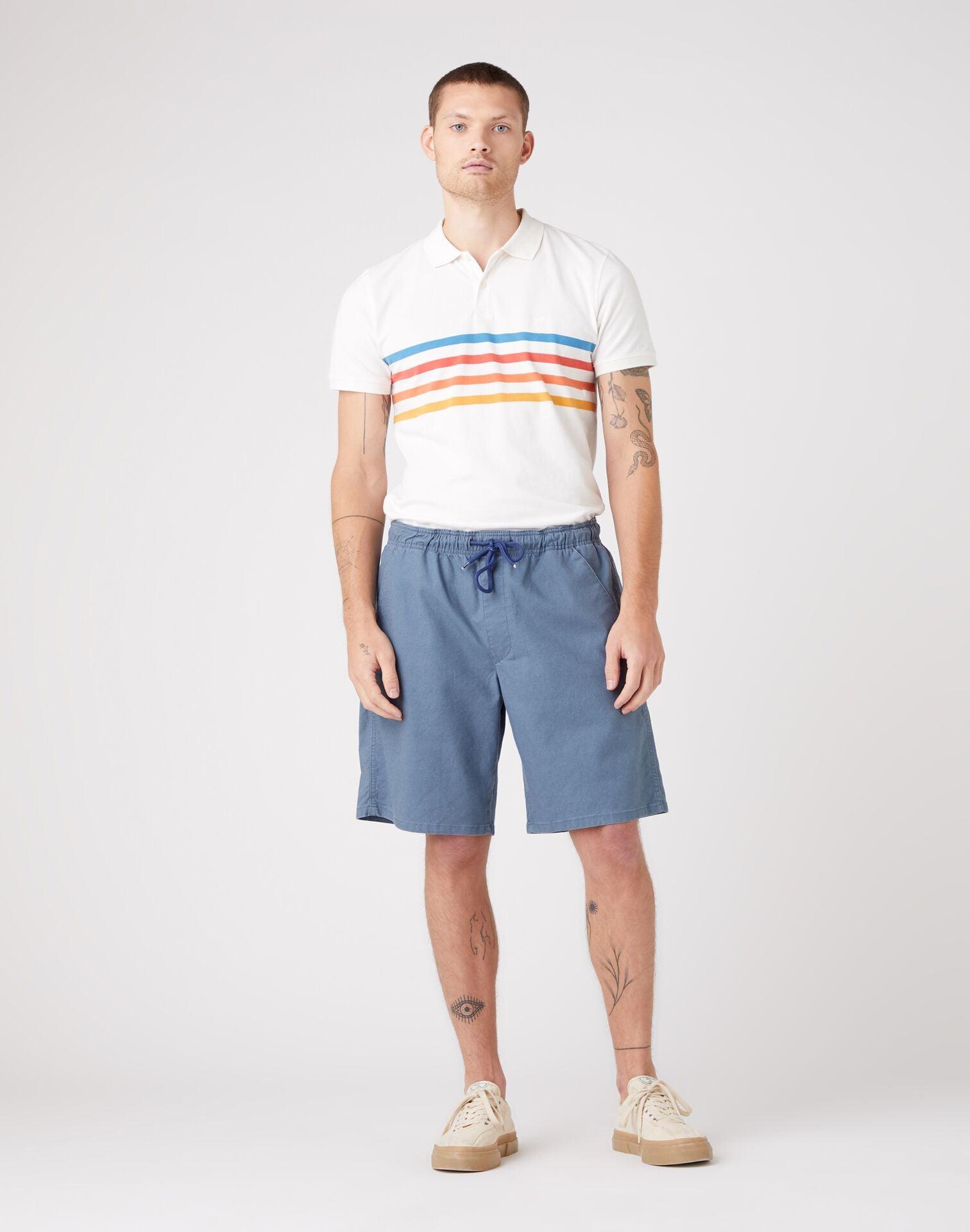 WRANGLER - מכנסי ברמודה בצבע כחול - MASHBIR//365