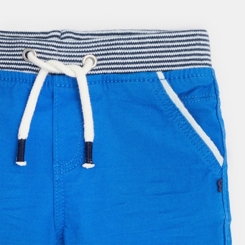 OBAIBI - מכנסי ברמודה בצבע כחול לתינוקות - MASHBIR//365