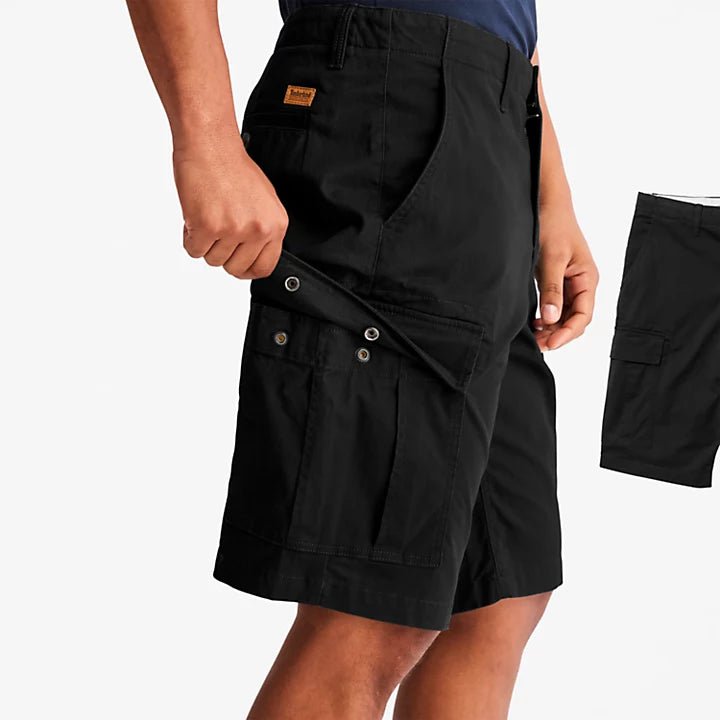 TIMBERLAND - מכנסי ברמודה CARGO בצבע שחור - MASHBIR//365