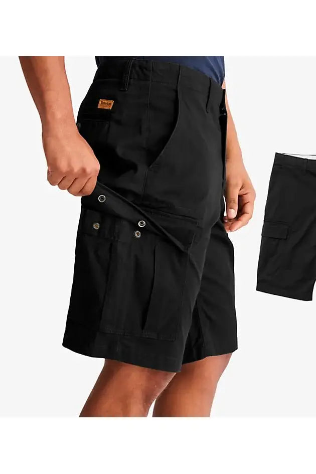 TIMBERLAND - מכנסי ברמודה CARGO בצבע שחור - MASHBIR//365