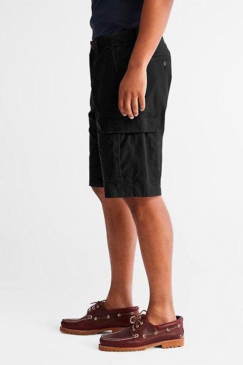 TIMBERLAND - מכנסי ברמודה CARGO בצבע שחור - MASHBIR//365