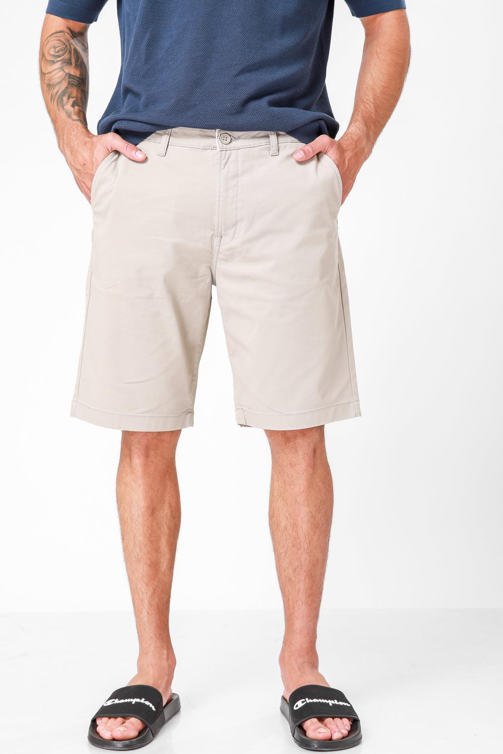 LEE - מכנסי ברמודה צ'ינו חאקי - MASHBIR//365