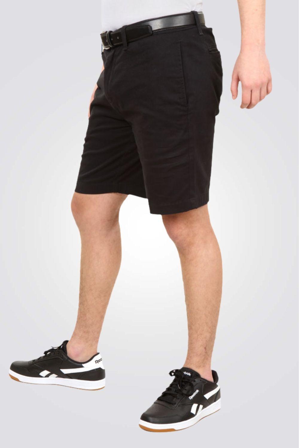 NAUTICA - מכנסי ברמודה צ'ינו שחור - MASHBIR//365