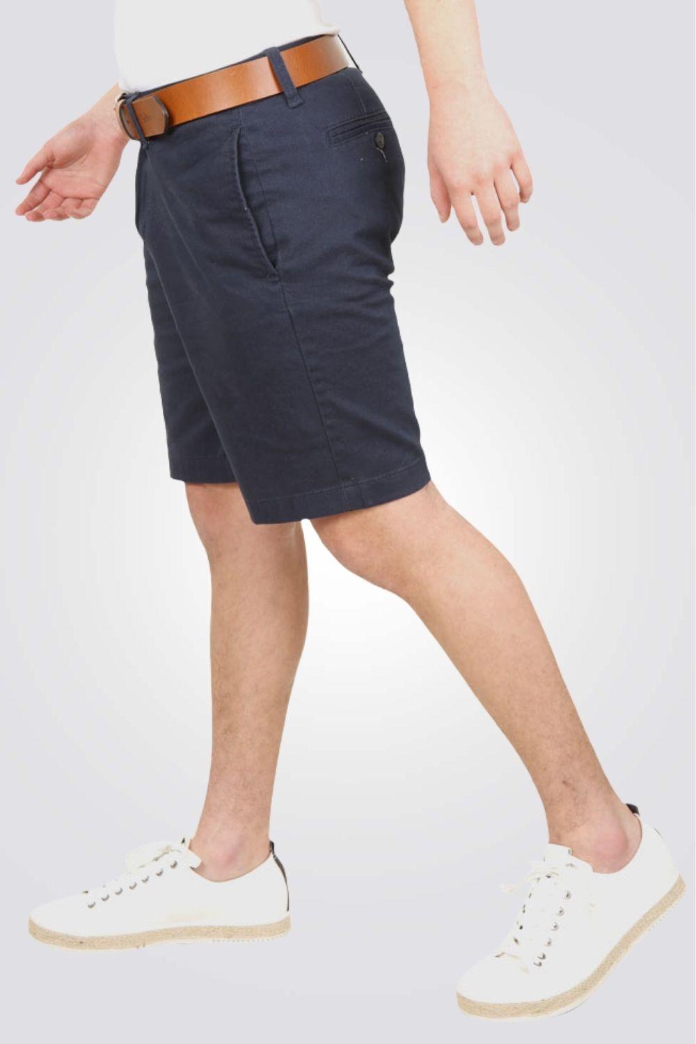 NAUTICA - מכנסי ברמודה צ'ינו כחול נייבי - MASHBIR//365