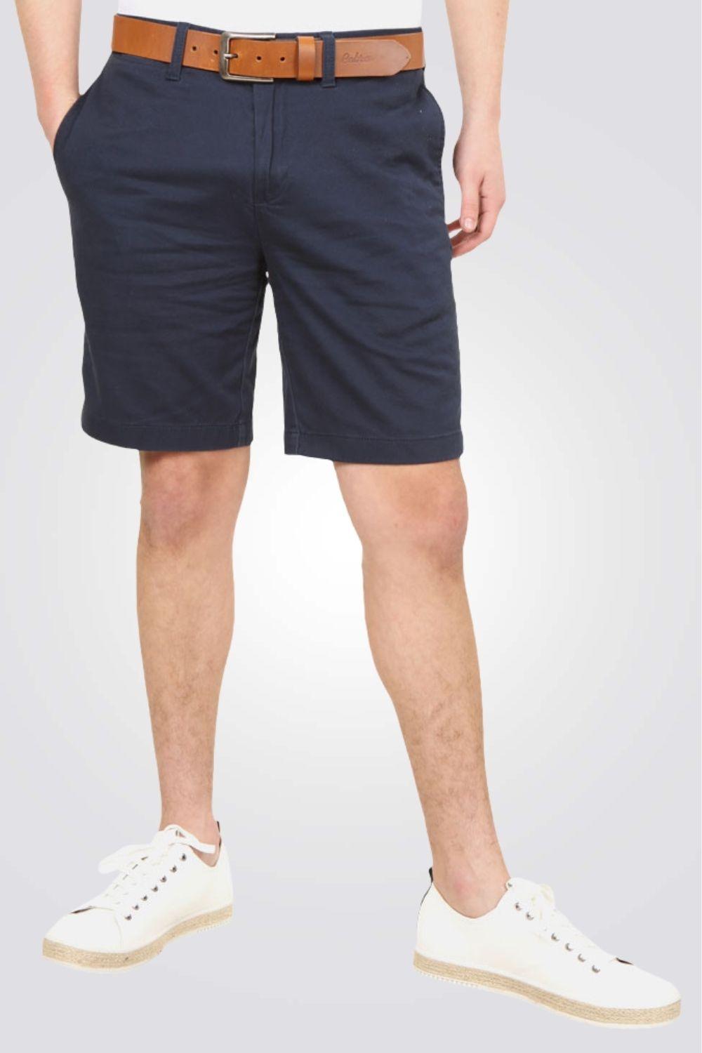 NAUTICA - מכנסי ברמודה צ'ינו כחול נייבי - MASHBIR//365