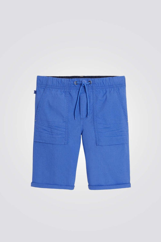 OKAIDI - מכנסי ברמודה לילדים בצבע כחול - MASHBIR//365