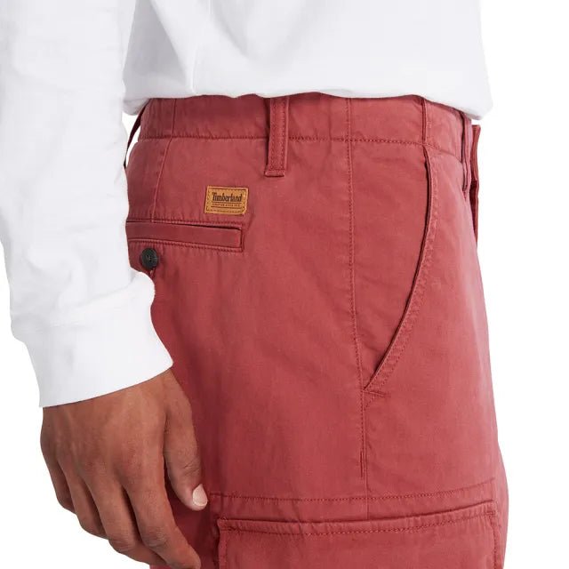 TIMBERLAND - מכנסי ברמודה מכנסי CARGO בצבע אפרסק - MASHBIR//365