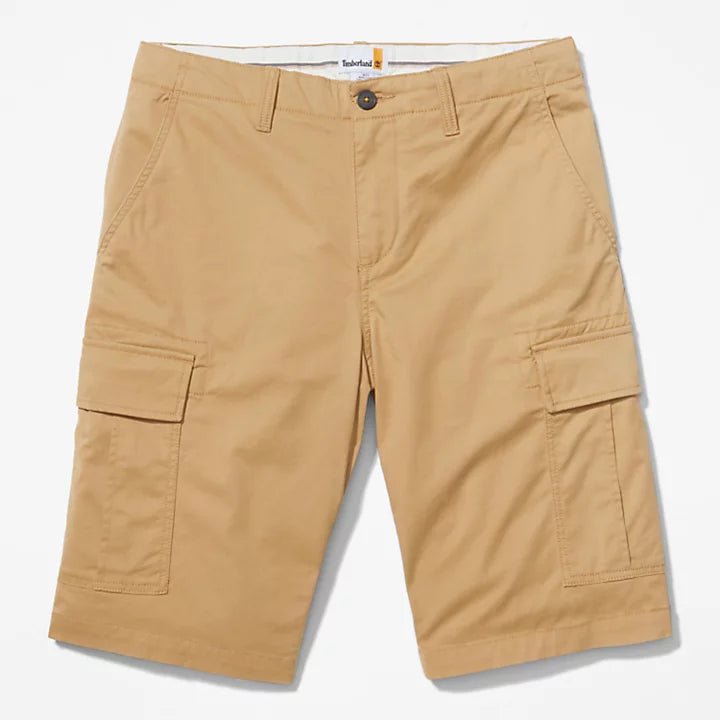TIMBERLAND - מכנסי ברמודה מכנסי CARGO בצבע חאקי - MASHBIR//365