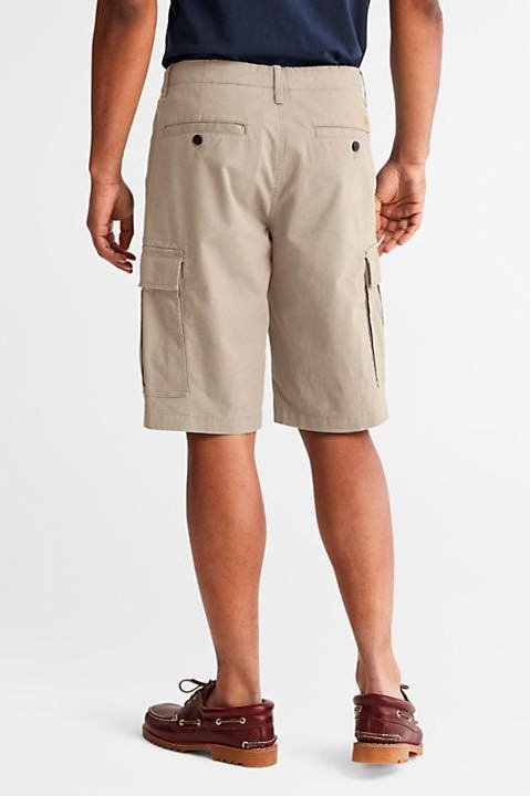 TIMBERLAND - מכנסי ברמודה מכנסי CARGO בצבע בז' - MASHBIR//365