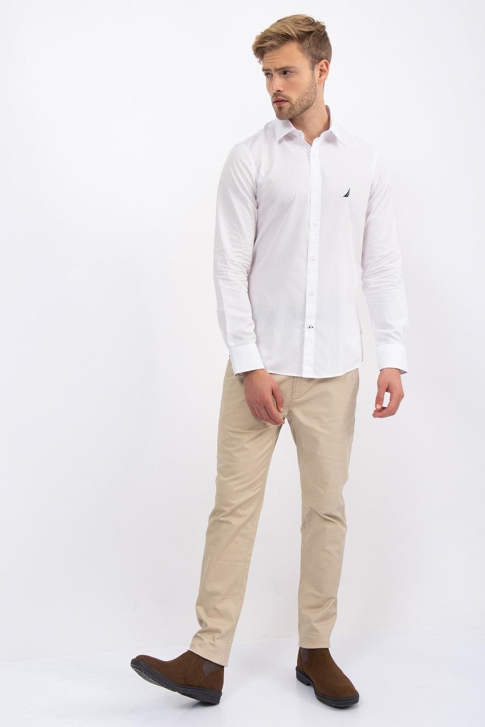 NAUTICA - מכנסי CHINO צבע בז' - MASHBIR//365