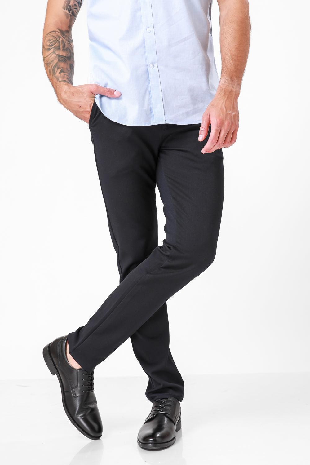 KENNETH COLE - מכנסי CHINO צבע נייבי - MASHBIR//365