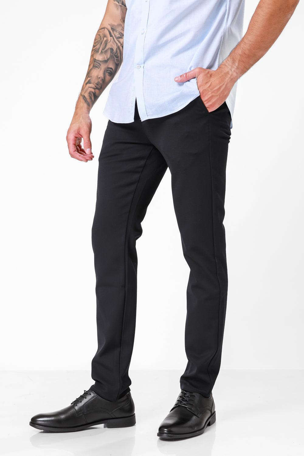 KENNETH COLE - מכנסי CHINO צבע נייבי - MASHBIR//365