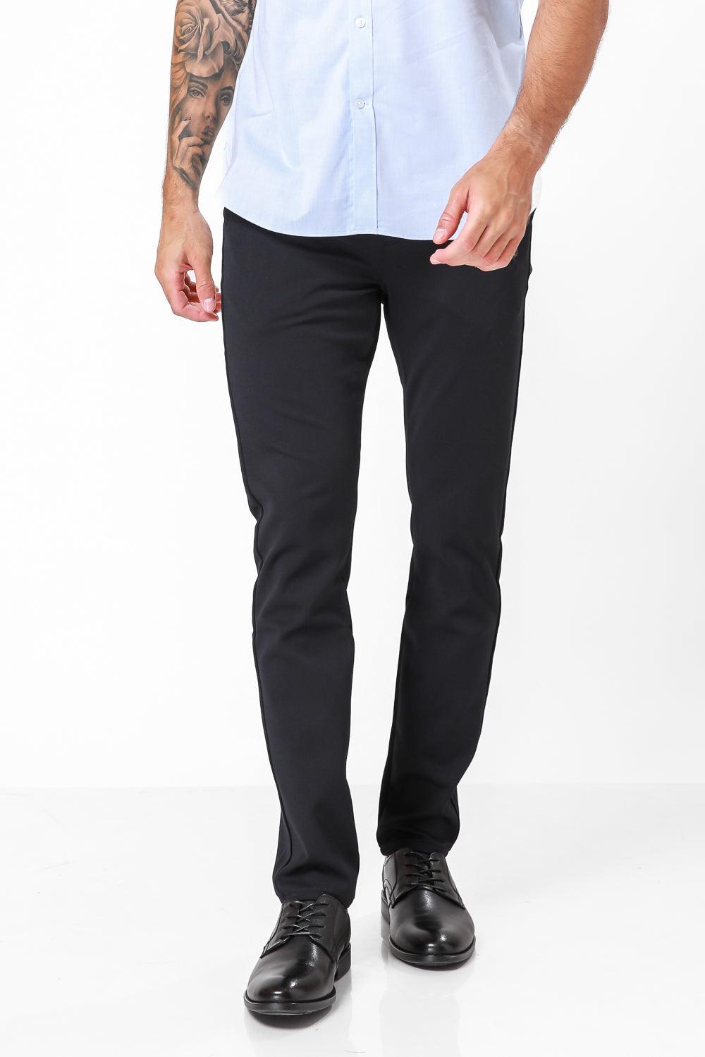 KENNETH COLE - מכנסי CHINO צבע נייבי - MASHBIR//365