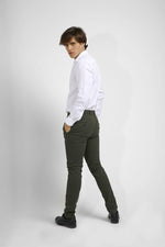 KENNETH COLE - מכנסי CHINO COTTON ירוק זית - MASHBIR//365