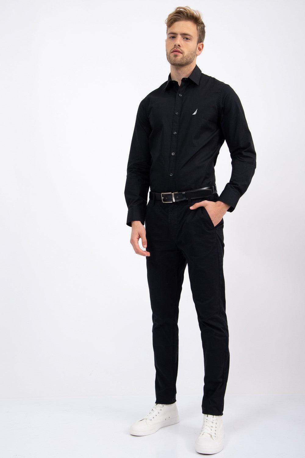 NAUTICA - מכנסי CHINO שחורים - MASHBIR//365