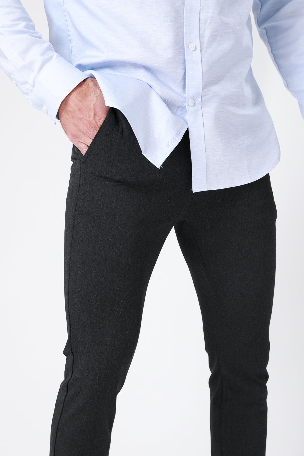 KENNETH COLE - מכנסי CHINO שחורים - MASHBIR//365