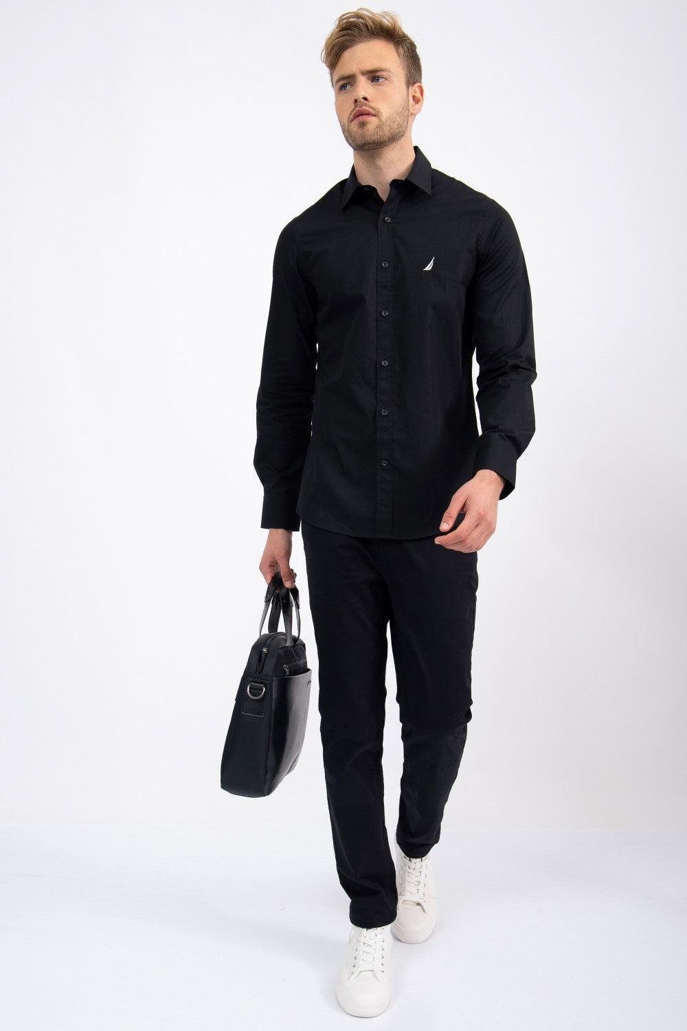 NAUTICA - מכנסי CHINO שחורים - MASHBIR//365