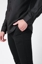 KENNETH COLE - מכנסי CHINO שחורים - MASHBIR//365