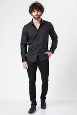 KENNETH COLE - מכנסי CHINO שחורים - MASHBIR//365