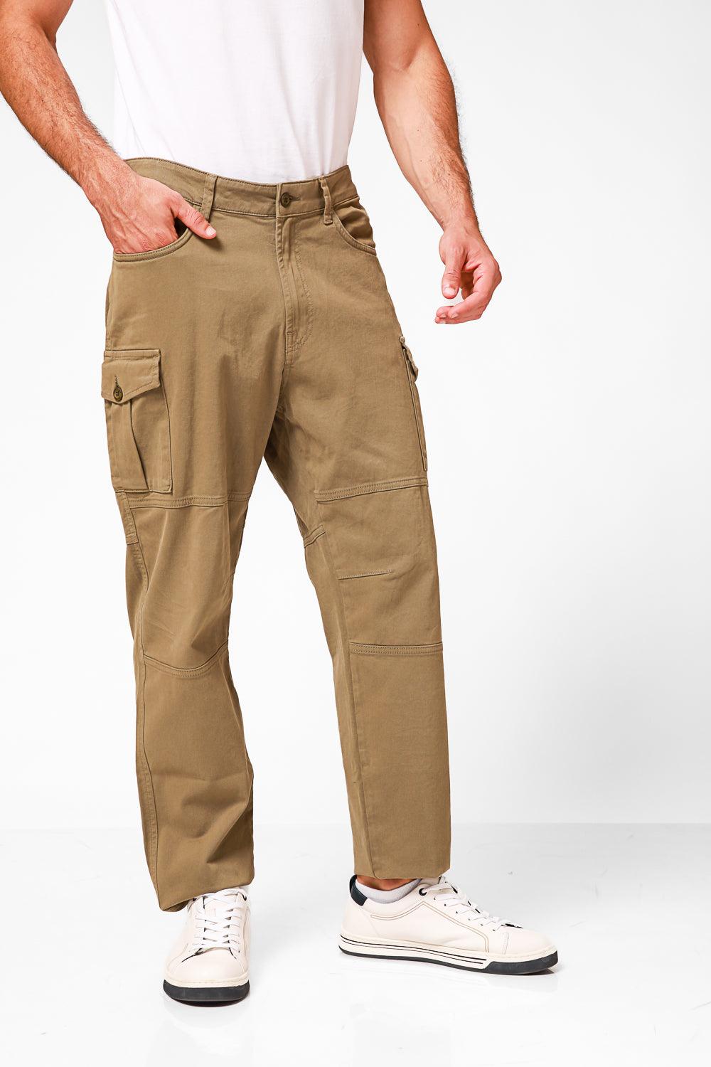 KENNETH COLE - מכנסי דגמ"ח בצבע ירוק זית - MASHBIR//365