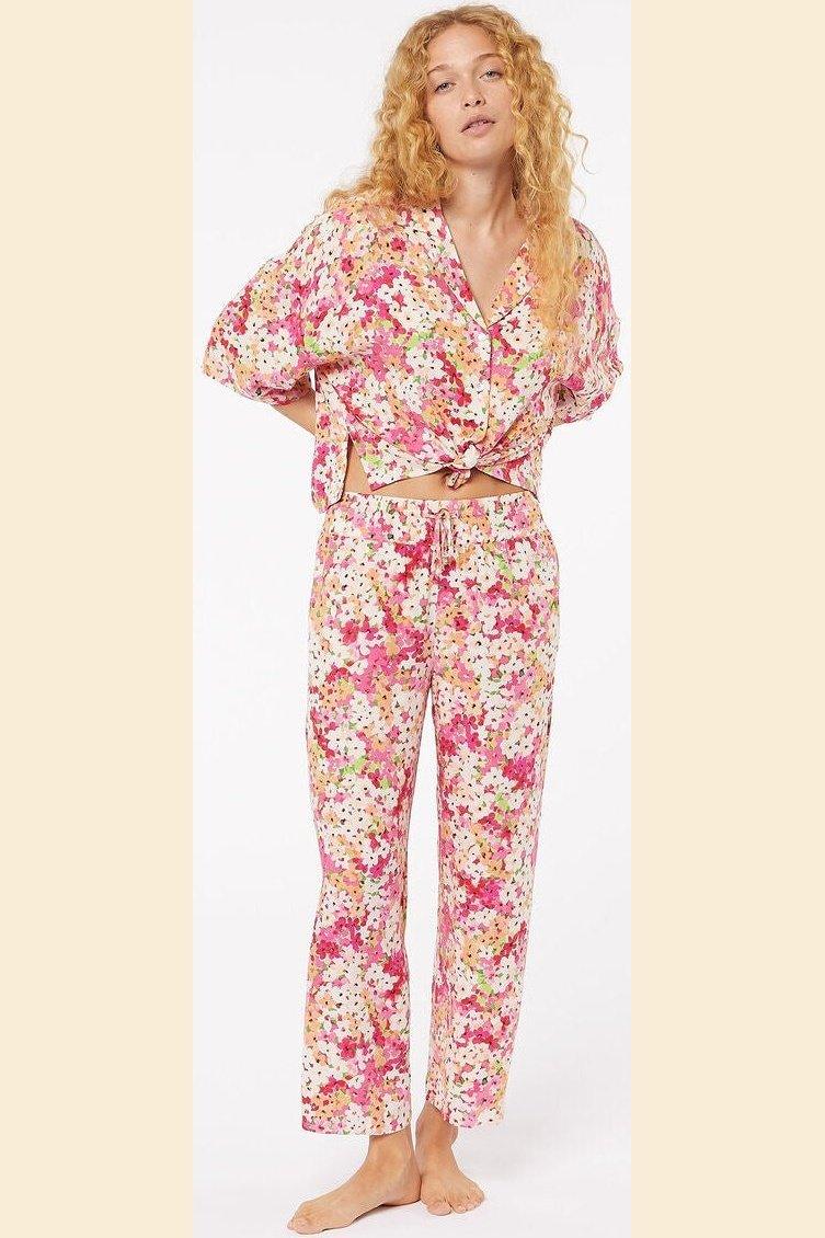 ETAM - מכנסי פיג'מה 7/8 GABBIE בהדפס פרחוני - MASHBIR//365