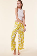 ETAM - מכנסי פיג'מה 7/8 JAD הדפס צהוב - MASHBIR//365