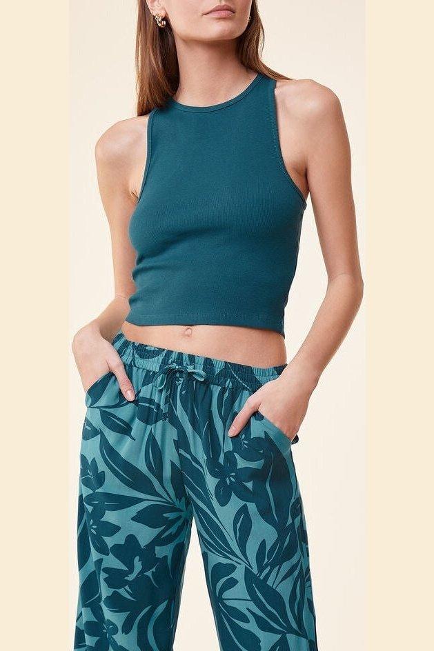 ETAM - מכנסי פיג'מה 7/8 JAHIA הדפס עלים - MASHBIR//365