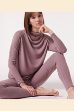 ETAM - מכנסי פיג'מה אריג BEKER ורוד עתיק - MASHBIR//365