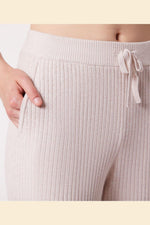 ETAM - מכנסי פיג'מה אריג ריב BALINA בז' - MASHBIR//365