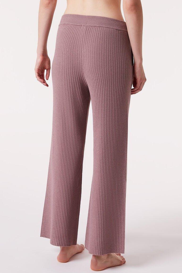 ETAM - מכנסי פיג'מה אריג ריב BALINA ורוד עתיק - MASHBIR//365