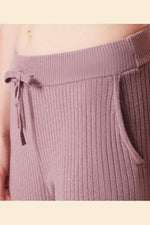 ETAM - מכנסי פיג'מה אריג ריב BALINA ורוד עתיק - MASHBIR//365