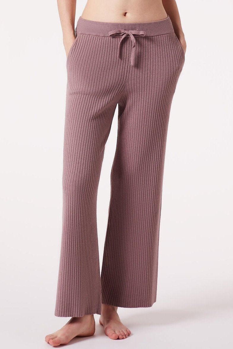 ETAM - מכנסי פיג'מה אריג ריב BALINA ורוד עתיק - MASHBIR//365