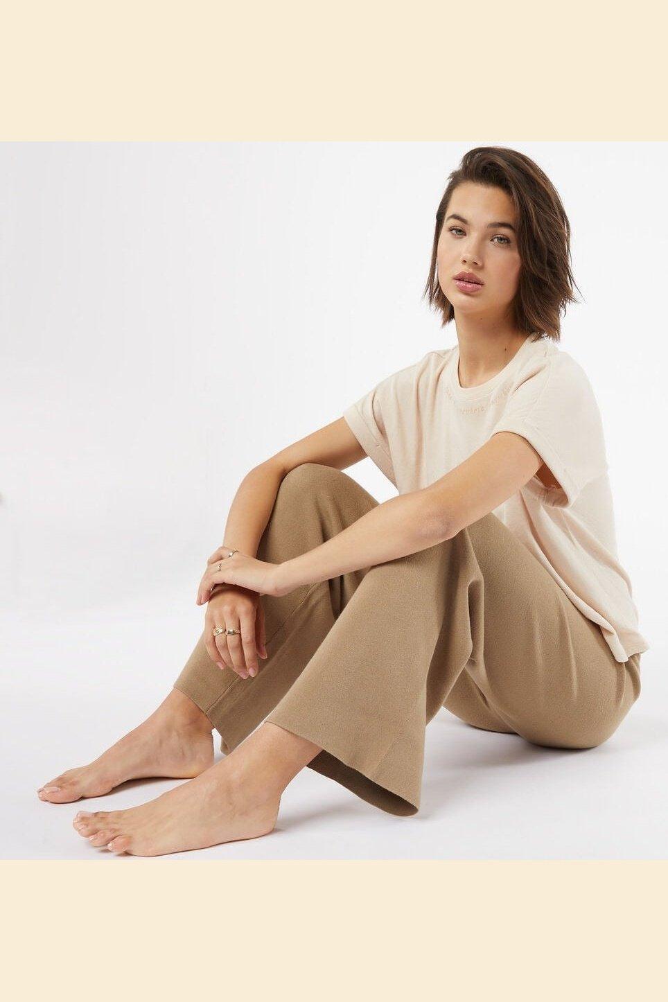 ETAM - מכנסי פיג'מה ארוכים ALIA חאקי - MASHBIR//365