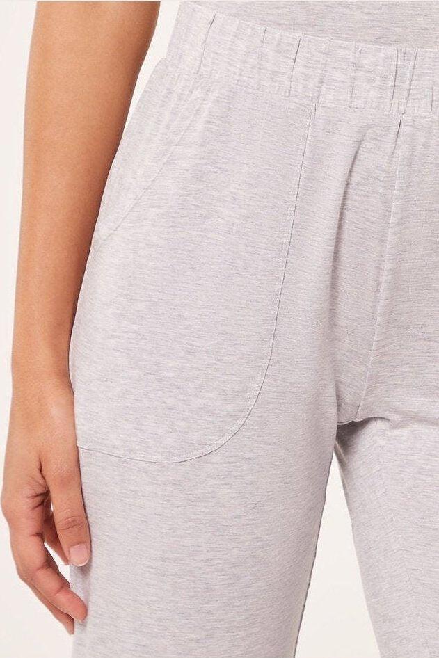 ETAM - מכנסי פיג'מה ארוכים ALVA אפור בהיר - MASHBIR//365