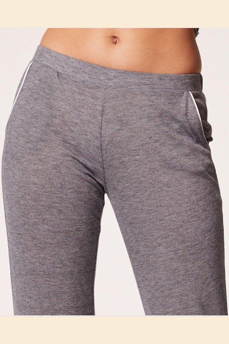 ETAM - מכנסי פיג'מה ארוכים WARM DAY אפור - MASHBIR//365