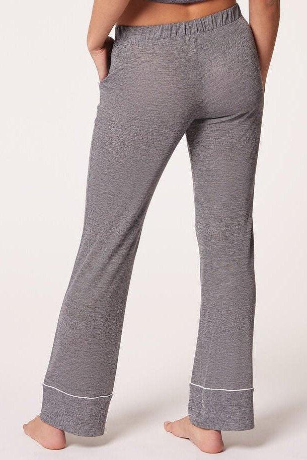 ETAM - מכנסי פיג'מה ארוכים WARM DAY אפור - MASHBIR//365