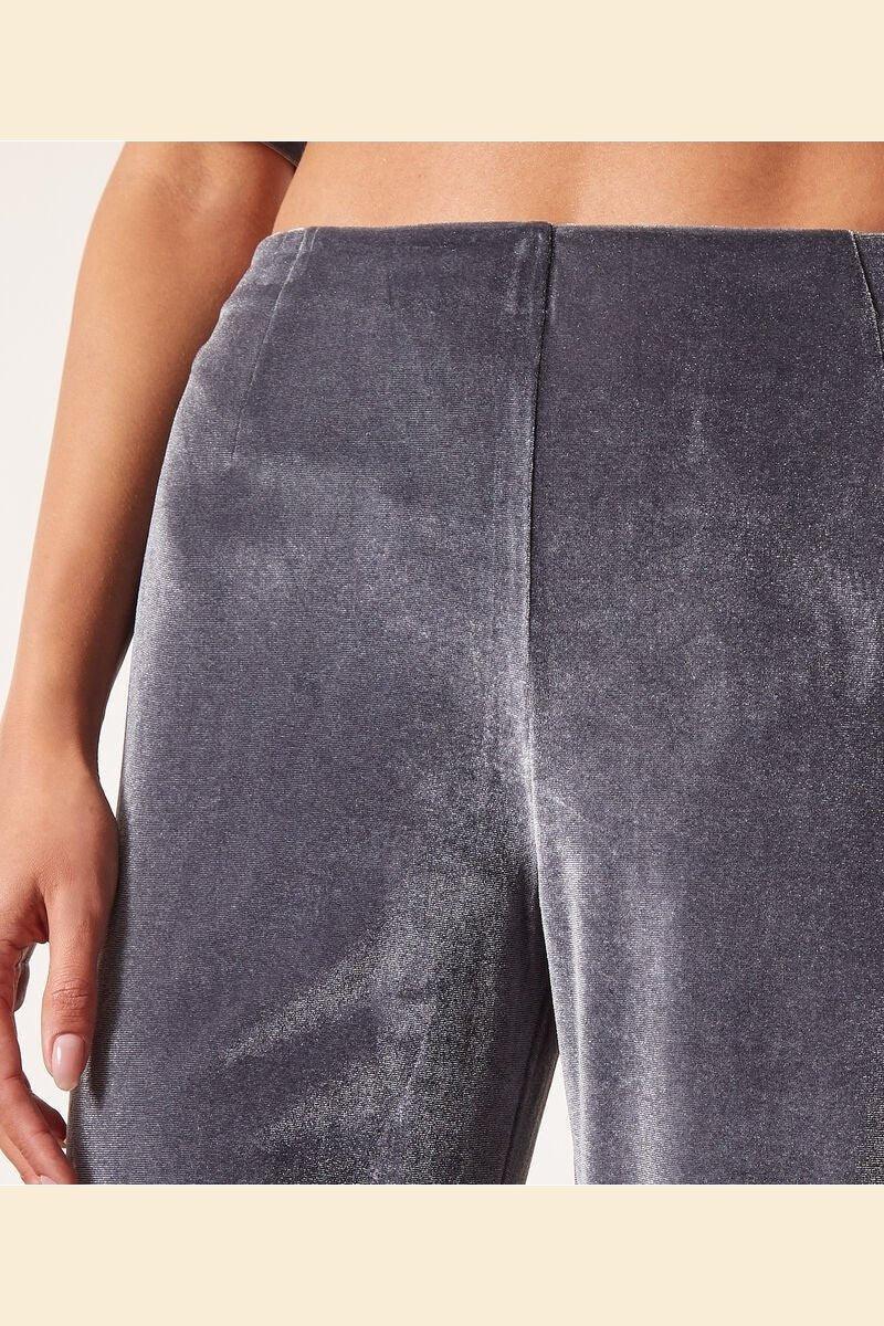 ETAM - מכנסי פיג'מה קטיפה VELVETY אפור - MASHBIR//365