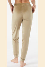 ETAM - מכנסי פיג'מה קטיפתיים BERTY חאקי - MASHBIR//365