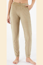 ETAM - מכנסי פיג'מה קטיפתיים BERTY חאקי - MASHBIR//365