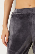 ETAM - מכנסי פיג'מה קטיפתיים DUNKAN בצבע אפור - MASHBIR//365