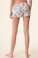 ETAM - מכנסי פיג'מה קצרים ALMAN הדפס כחול - MASHBIR//365