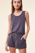 ETAM - מכנסי פיג'מה קצרים GAM אפורים - MASHBIR//365