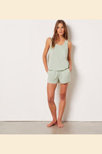 ETAM - מכנסי פיג'מה קצרים GAM ירוק מנטה - MASHBIR//365