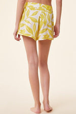 ETAM - מכנסי פיג'מה קצרים JAD הדפס צהוב - MASHBIR//365