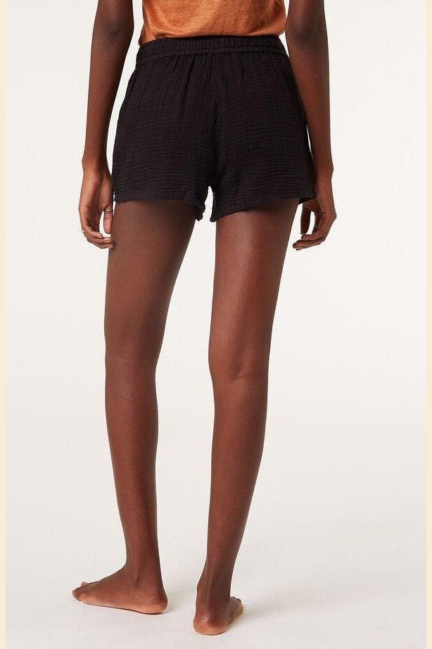 ETAM - מכנסי פיג'מה קצרים SACHE שחור - MASHBIR//365