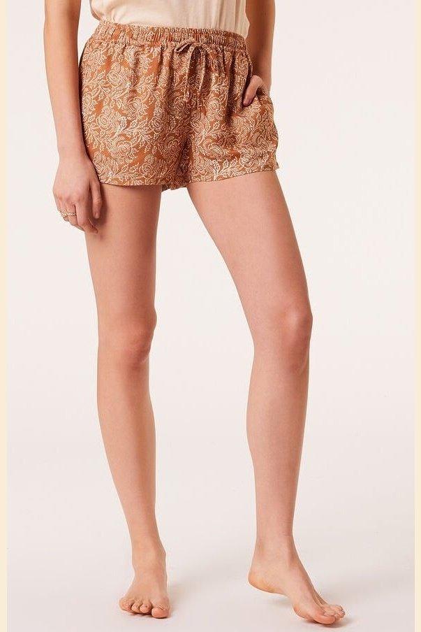 ETAM - מכנסי פיג'מה קצרים SALIE הדפס עלים - MASHBIR//365