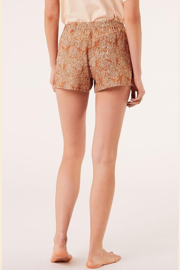 ETAM - מכנסי פיג'מה קצרים SALIE הדפס עלים - MASHBIR//365