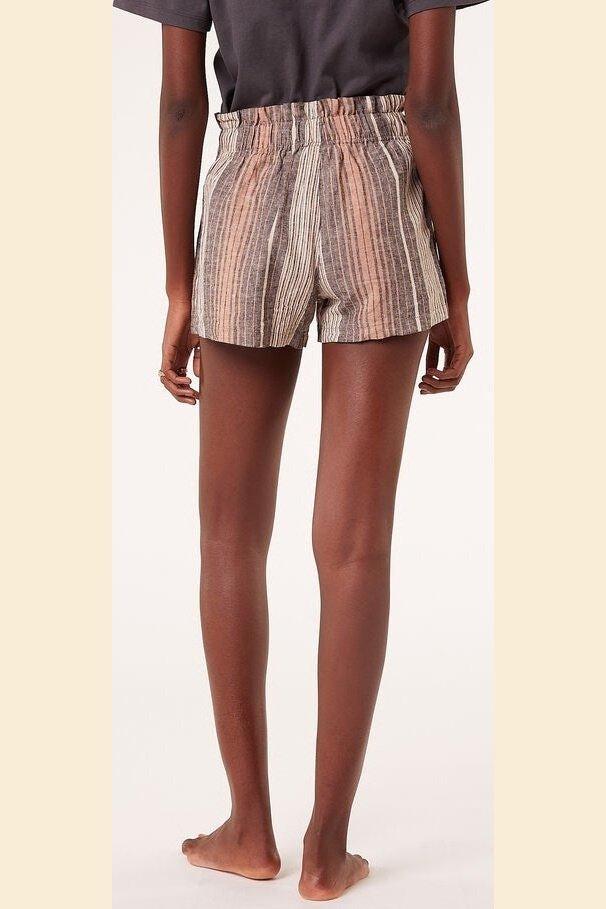 ETAM - מכנסי פיג'מה קצרים SHASHA הדפס פסים - MASHBIR//365