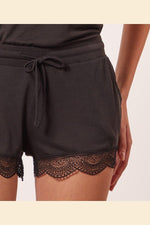 ETAM - מכנסי פיג'מה קצרים WARM DAY שחור - MASHBIR//365